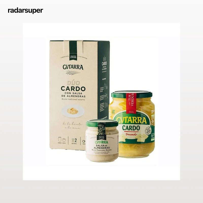 GVTARRA Estuche duo cardo 400 gr + salsa de almendras