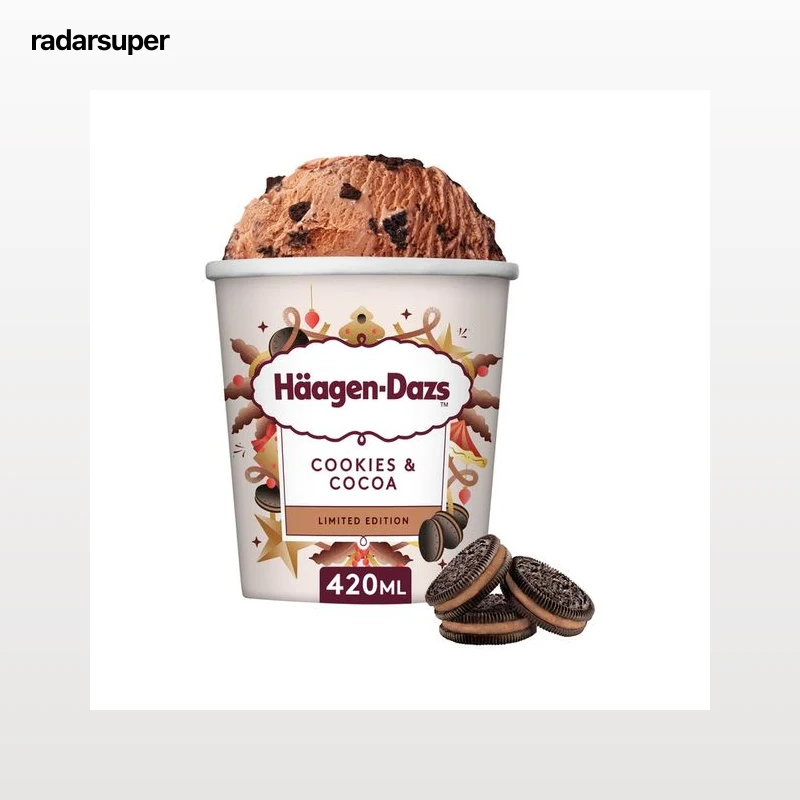 HÄAGEN-DAZS Tarrina de helado de crema al cacao con trocitos de galleta 420 ml.