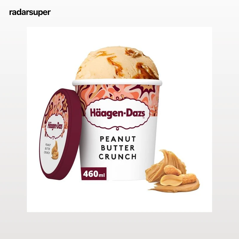 HÄAGEN-DAZS Tarrina de helado de crema crujiente de cacahuete 460 ml.