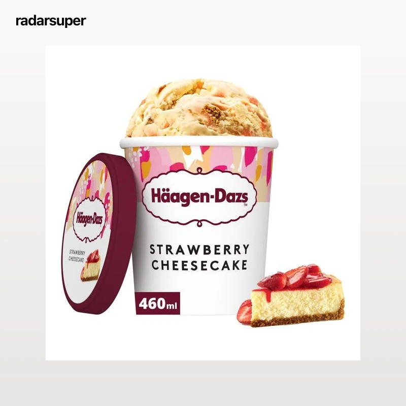 HÄAGEN-DAZS Tarrina de helado de tarta de queso con salsa de fresa 460 ml.