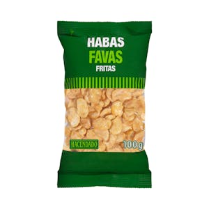 Habas fritas con sal