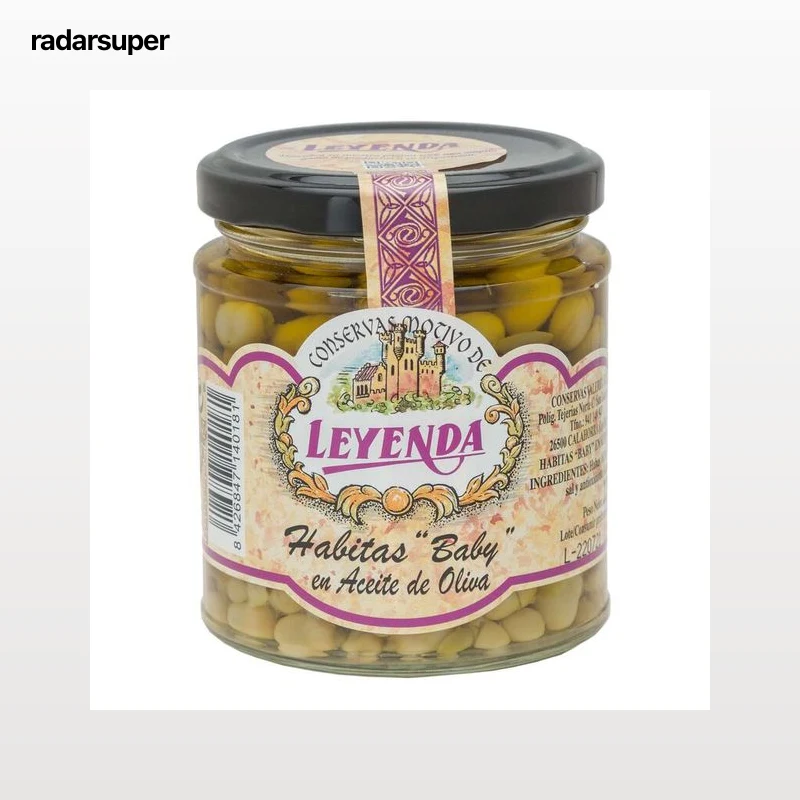Habitas baby con aceite de oliva Leyenda 140g