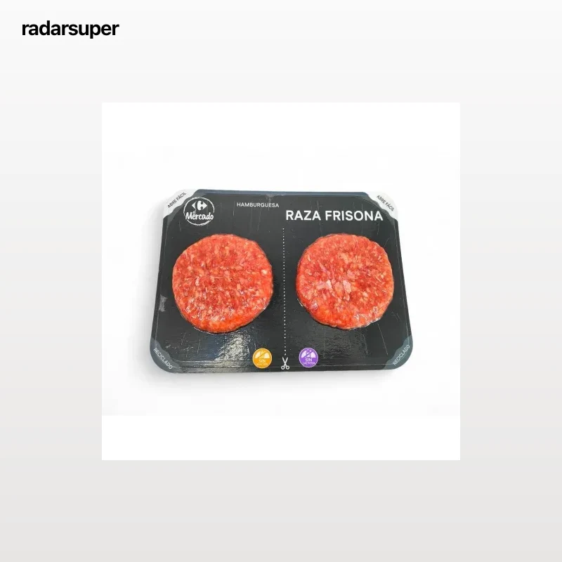 Hamburguesa de Vacuno Raza Frisona Carrefour El Mercado 240 g