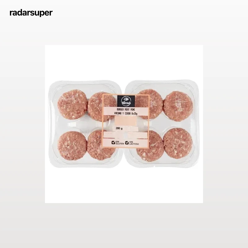 Hamburguesa mini mixta Carrefour El Mercado 8x35 g