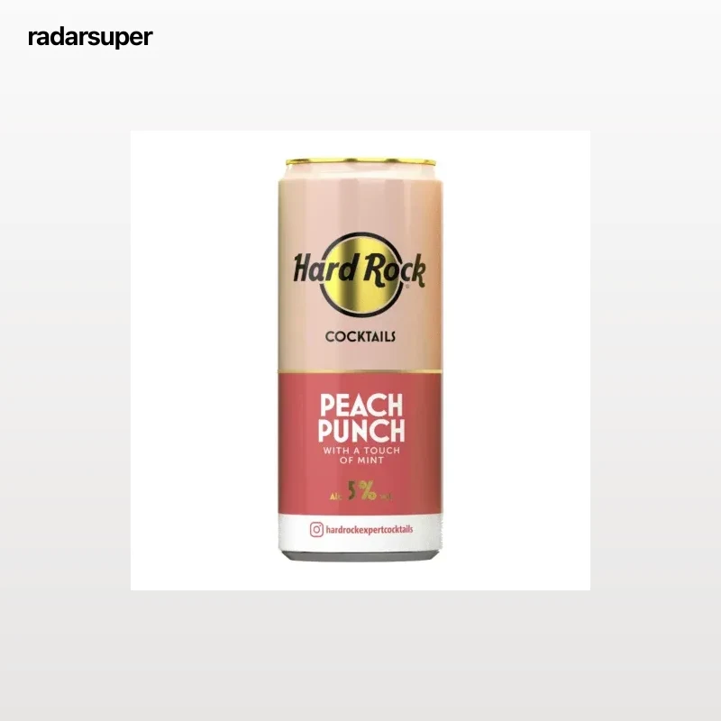 Hard Rock peach lata 25 cl.