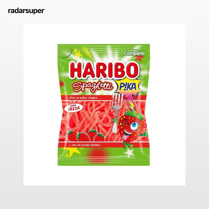 HARIBO Golosina blandas sabor fresa, Spaghetti pika 150 g.