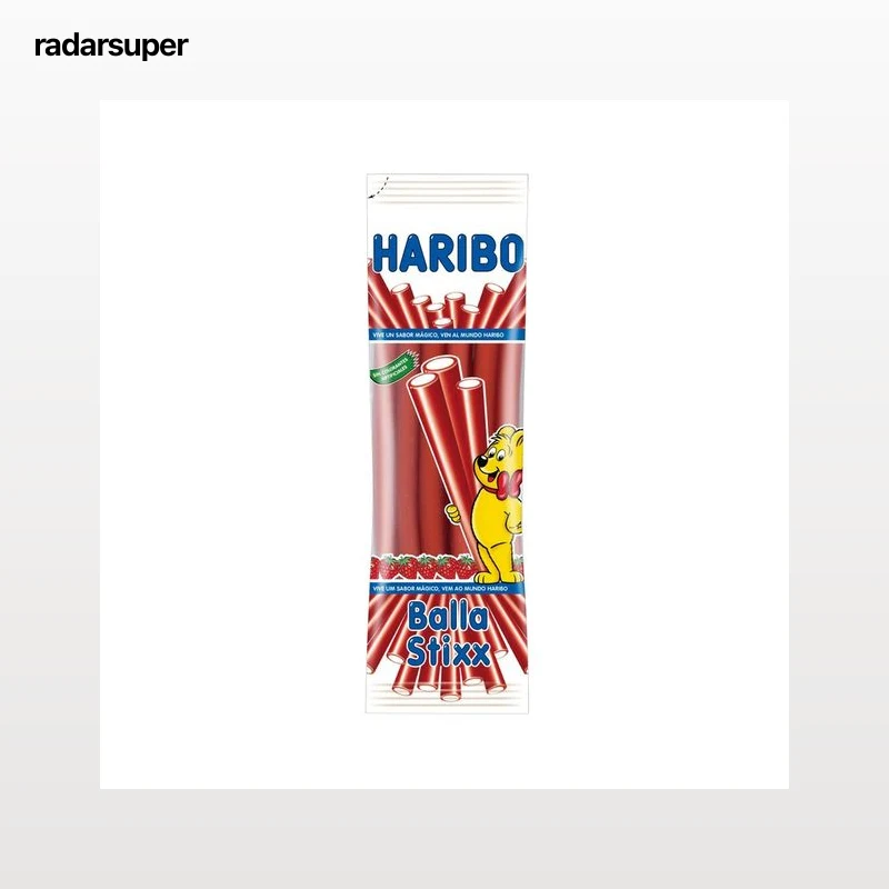 HARIBO Regalices rellenos de nata y sabor fresa 200 g.