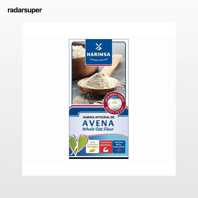 HARIMSA Harina integral de avena lista para tomar, 400 g.