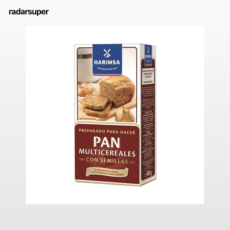 HARIMSA Preparado para hacer pan multicereales y semillas 500 gr,