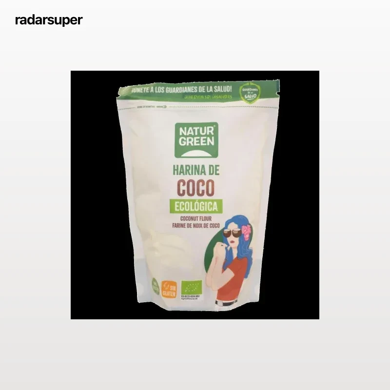 Harina de coco Naturgreen sin gluten doy pack 500 g.