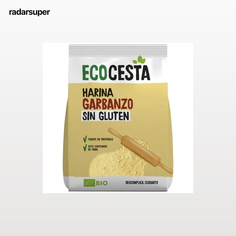 Harina de garbanzos ecológica Ecocesta sin gluten 500 g.