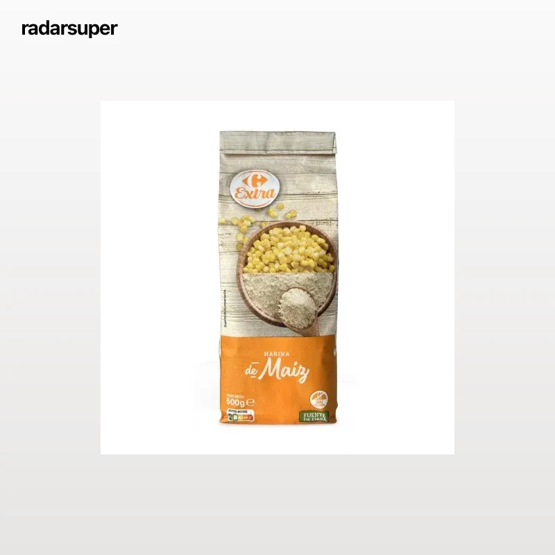 Harina de maíz Carrefour sin gluten 500 g.