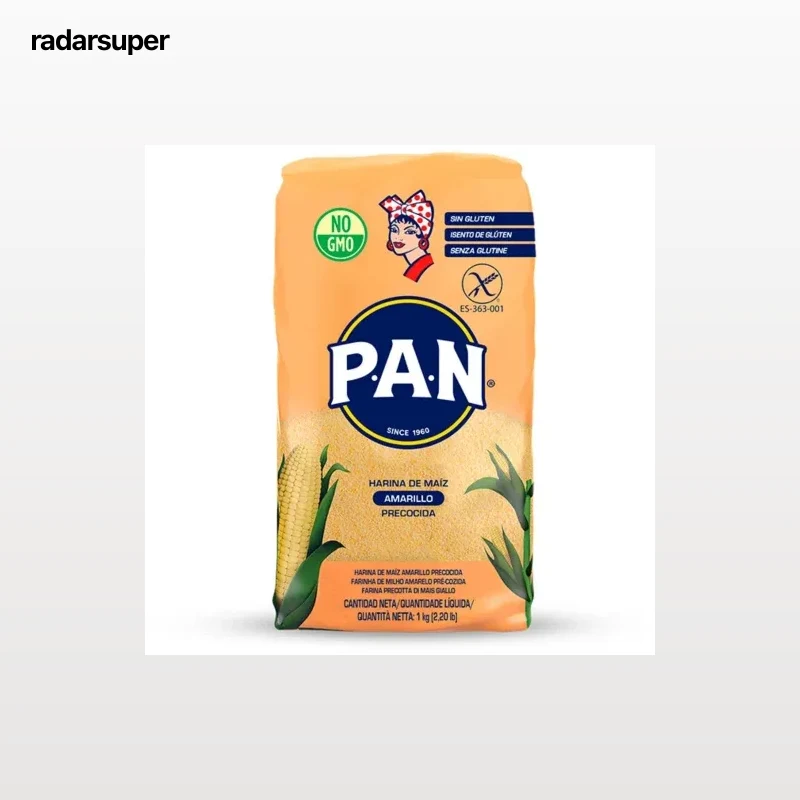 Harina de maíz Randimpak sin gluten 1 kg.