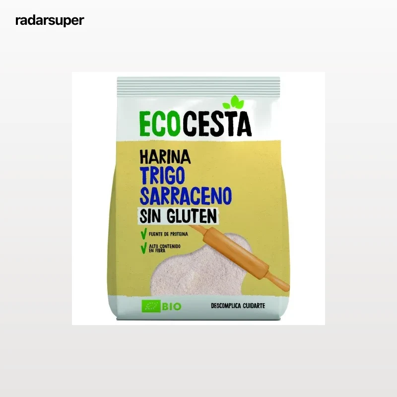 Harina de trigo sarraceno ecológica Ecocesta sin gluten 500 g.