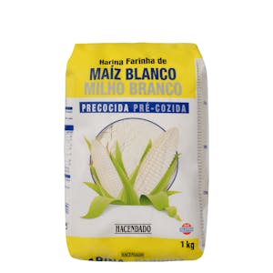 Harina de maíz blanco precocida