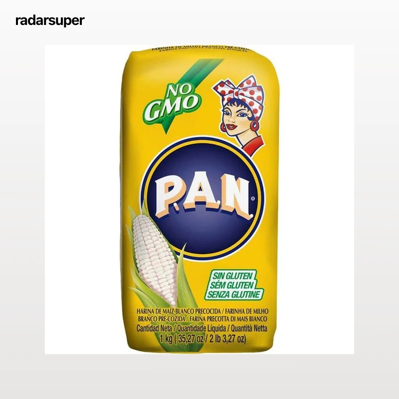 Harina de maiz sin gluten P.A.N 1kg blanca precocida
