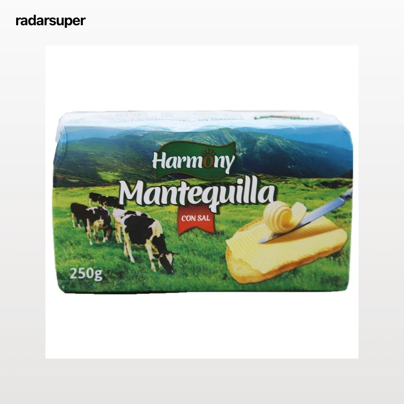 HARMONY Pastilla de mantequilla con sal 250 g.