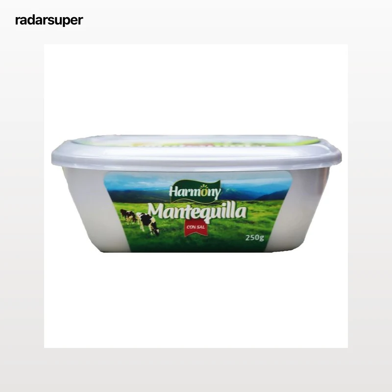 HARMONY Tarrina de mantequilla con sal 250 g.