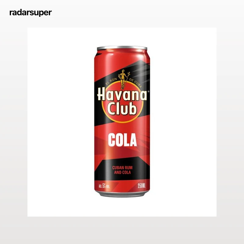 HAVANA CLUB Combinado de ron blanco cubano y cola (cubalibre) lata 25 cl.