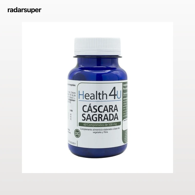 HEALTH 4 U Cáscara sagrada 60 comprimidos 500 mg.