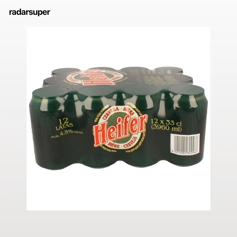 HEIFER Cerveza pack de 12 latas de 33 cl.