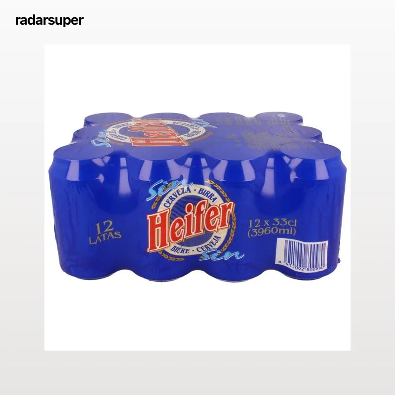 HEIFER Cerveza Sin Alcohol pack de 12 Latas de 33 cl.