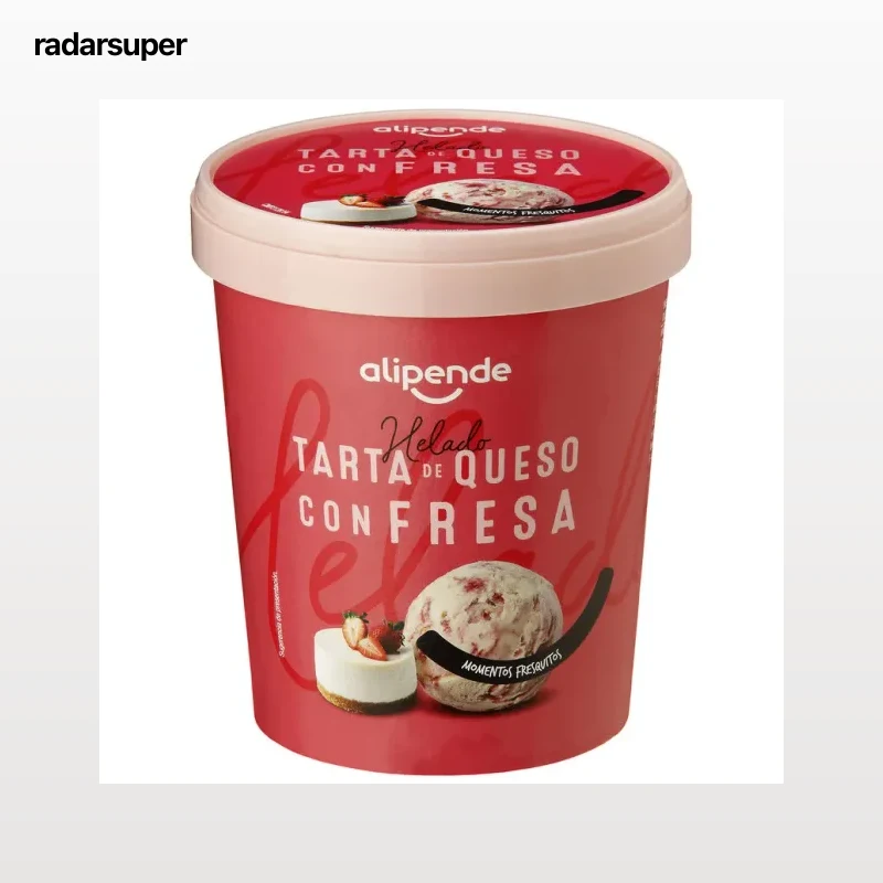 Helado Alipende 500ml Tarta Queso fresa