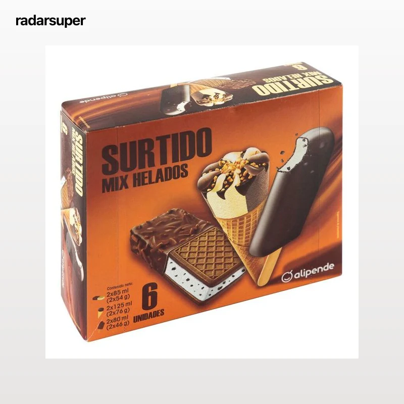 Helado Alipende 6 uds surtido mix
