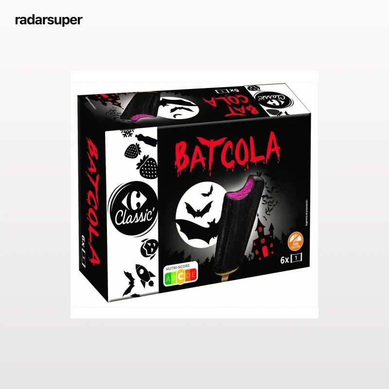 Helado bat cola Carrefour Classic sin gluten 6 ud.