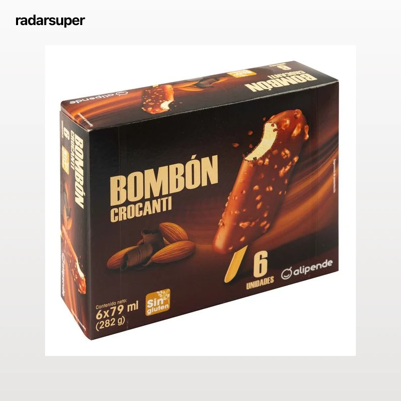 Helado bombón Alipende 6 uds crocanti