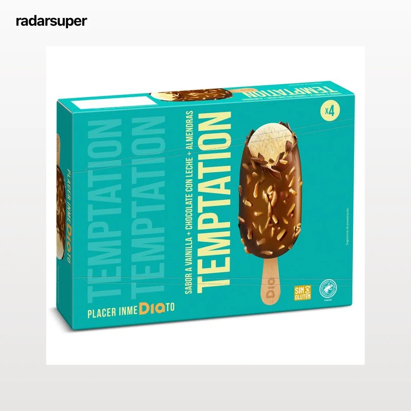 Helado bombón almendrado Dia Temptation 4 x 90 g