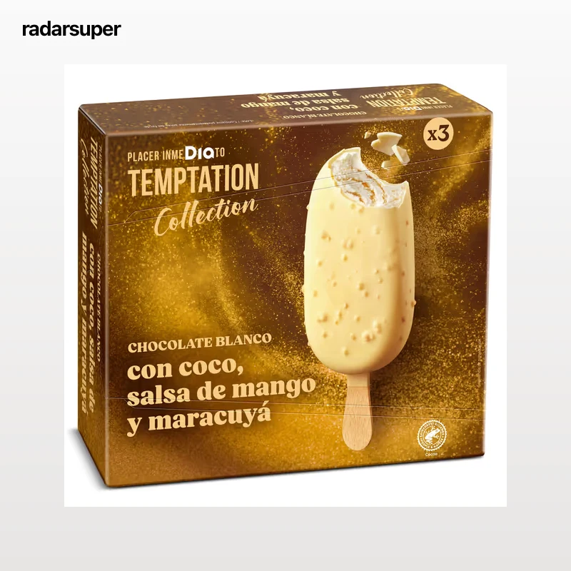 Helado bombón coco y mango Dia Temptation 3 x 70 g