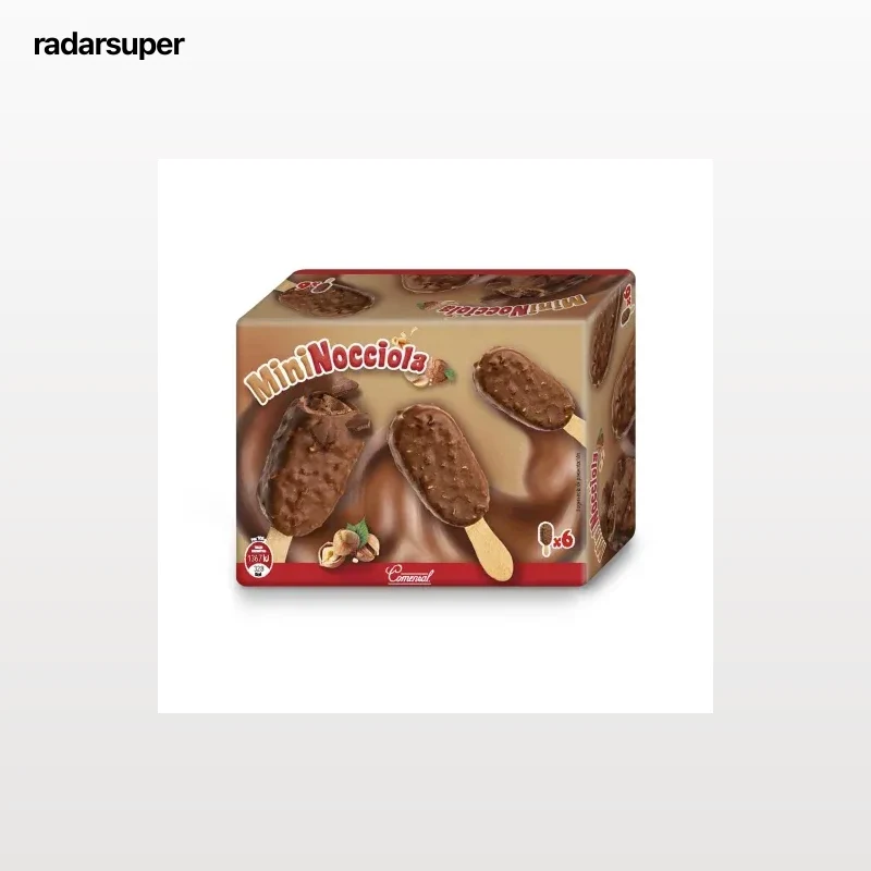 Helado bombón mininocciola Comensal 6 uds.