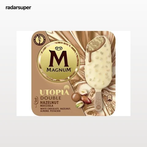Helado bombón Utopía Double Nociola Magnum 3 uds.