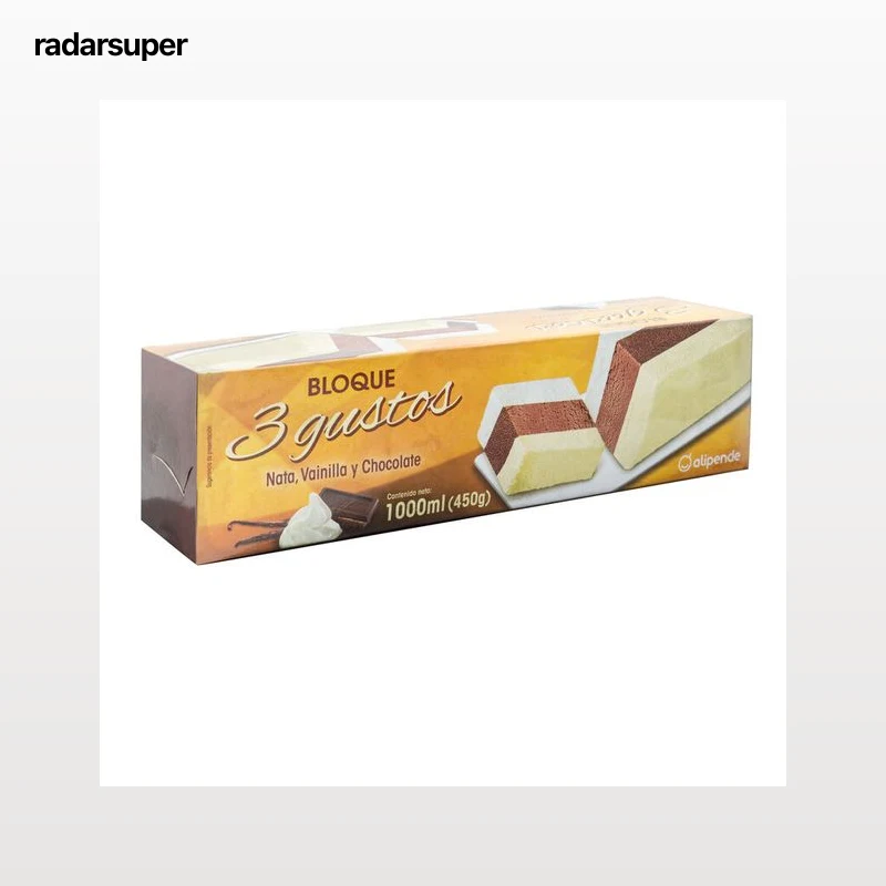 Helado de corte Alipende 1l tres gustos