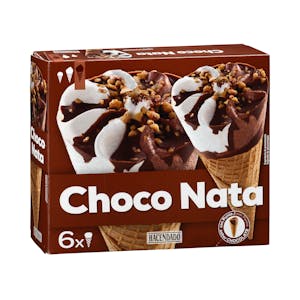 Helado cucurucho sabor choco nata