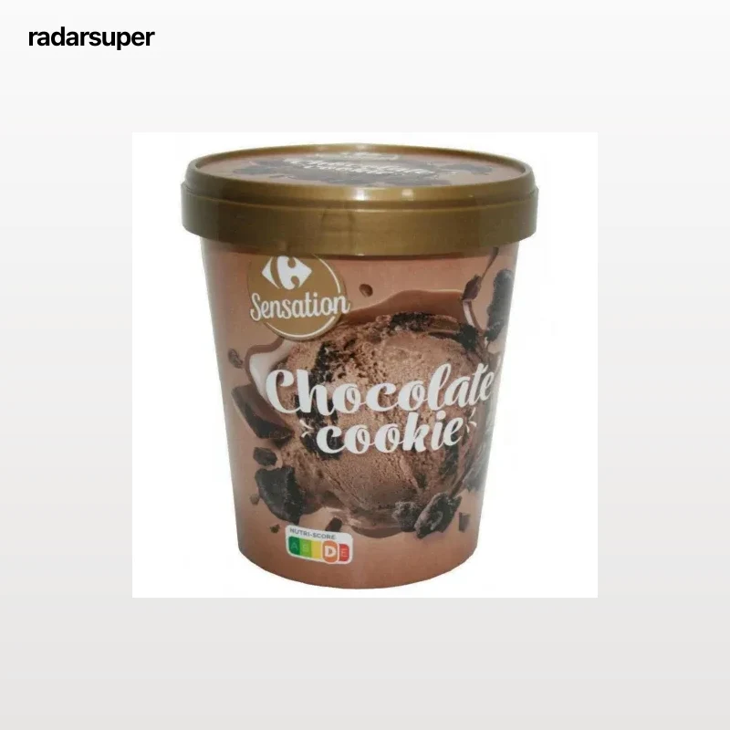 Helado de chocolate cookies Carrefour Sensation 300 g.