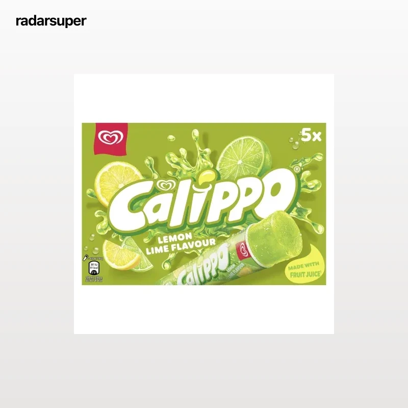 Helado de lima-limón Calippo sin gluten 5 ud.
