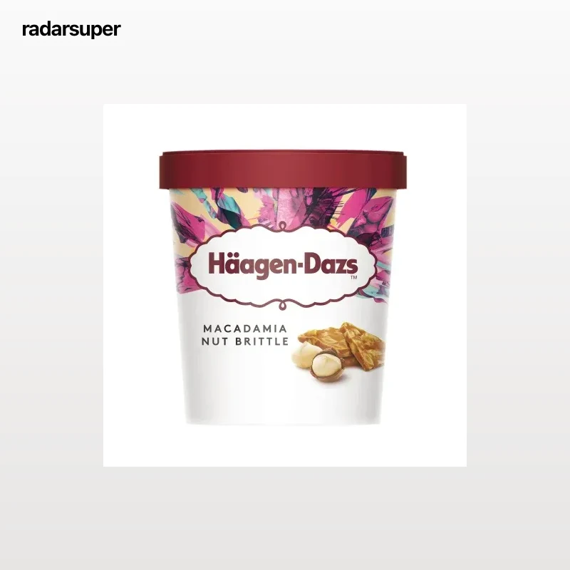 Helado de nueces de macadamia Häagen Dazs sin gluten 460 ml.