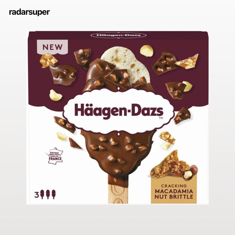 Helado Häagen-Dazs Crunchy Macadamia Nut Brittle 3x80ml