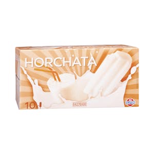 Helado hielo sorbete con horchata