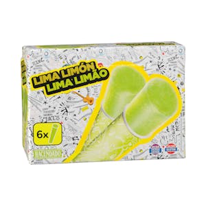 Helado hielo sorbete con lima limón