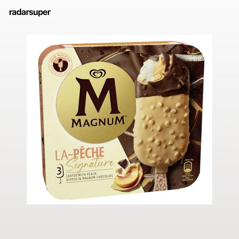 Helado Magnum 3 unid La Peche Signature