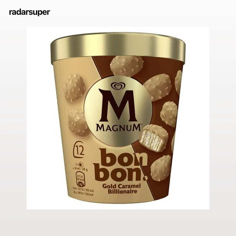 Helado Magnum Bonbon 12u Gold Caramel