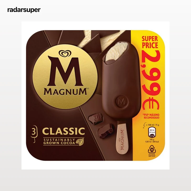 Helado Magnum classic 3 uds