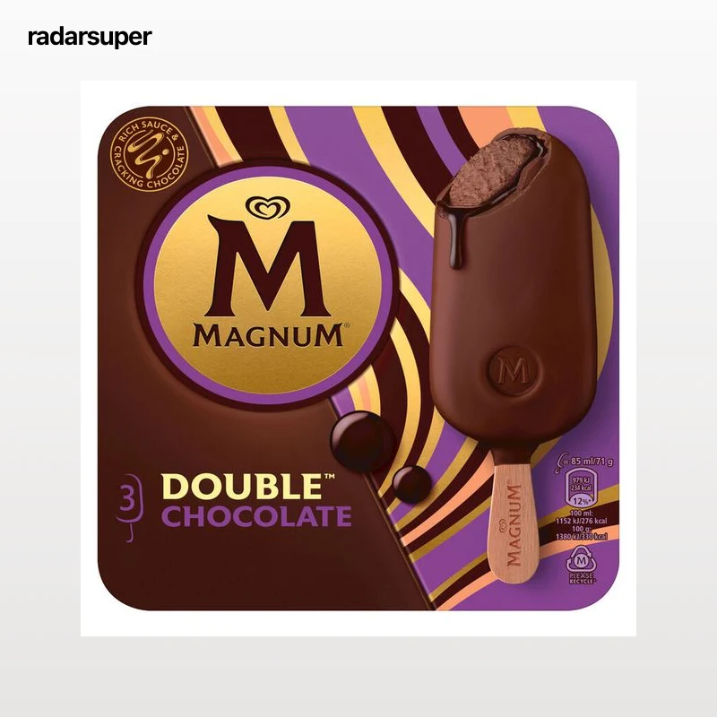 Helado Magnum doble chocolate 3 uds