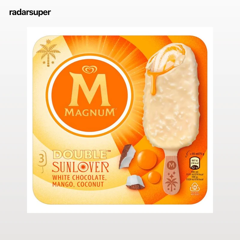 Helado Magnum double sunlover 3 uds