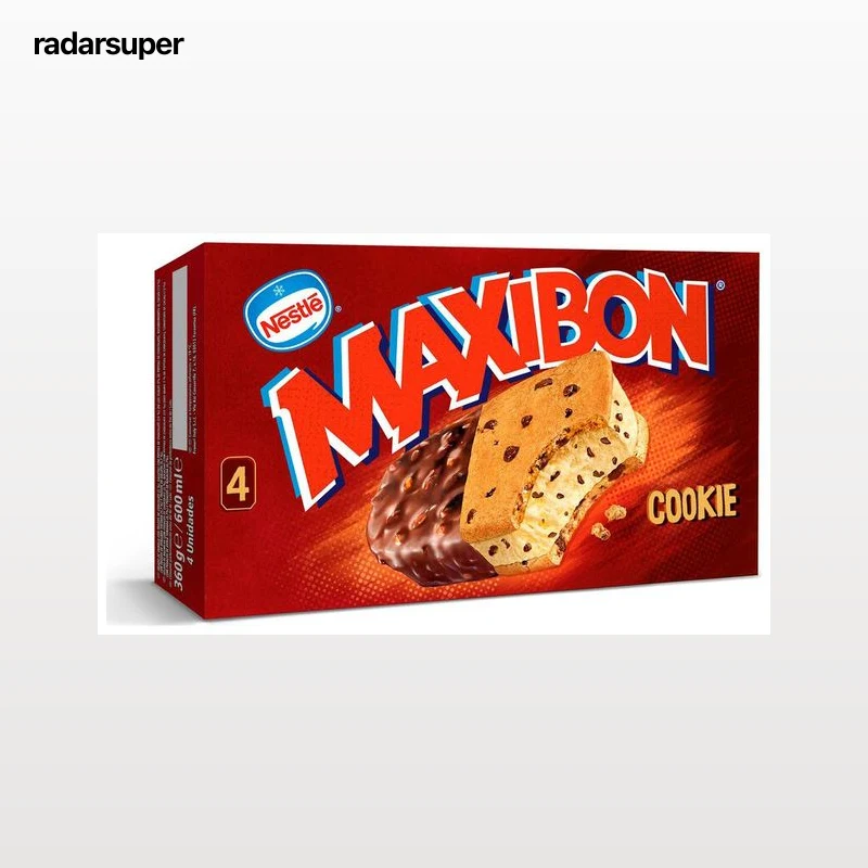 Helado Maxibon Nestlé Cookies 4 uds