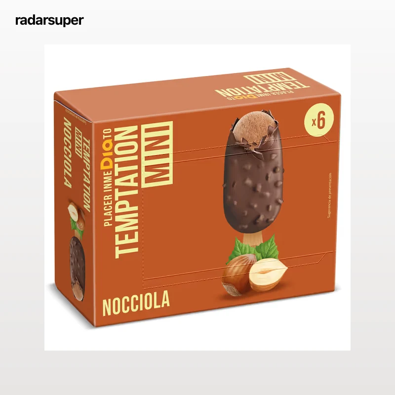 Helado mini bombón nocciola Dia Temptation 6 x 38 g