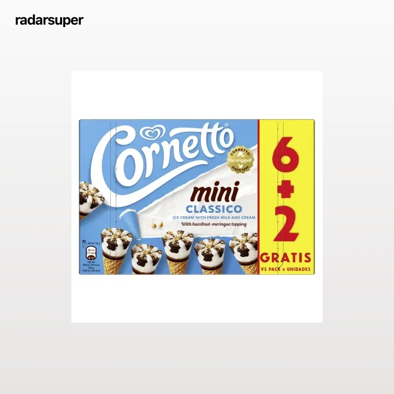 helado mini classic Cornetto 6 uds.